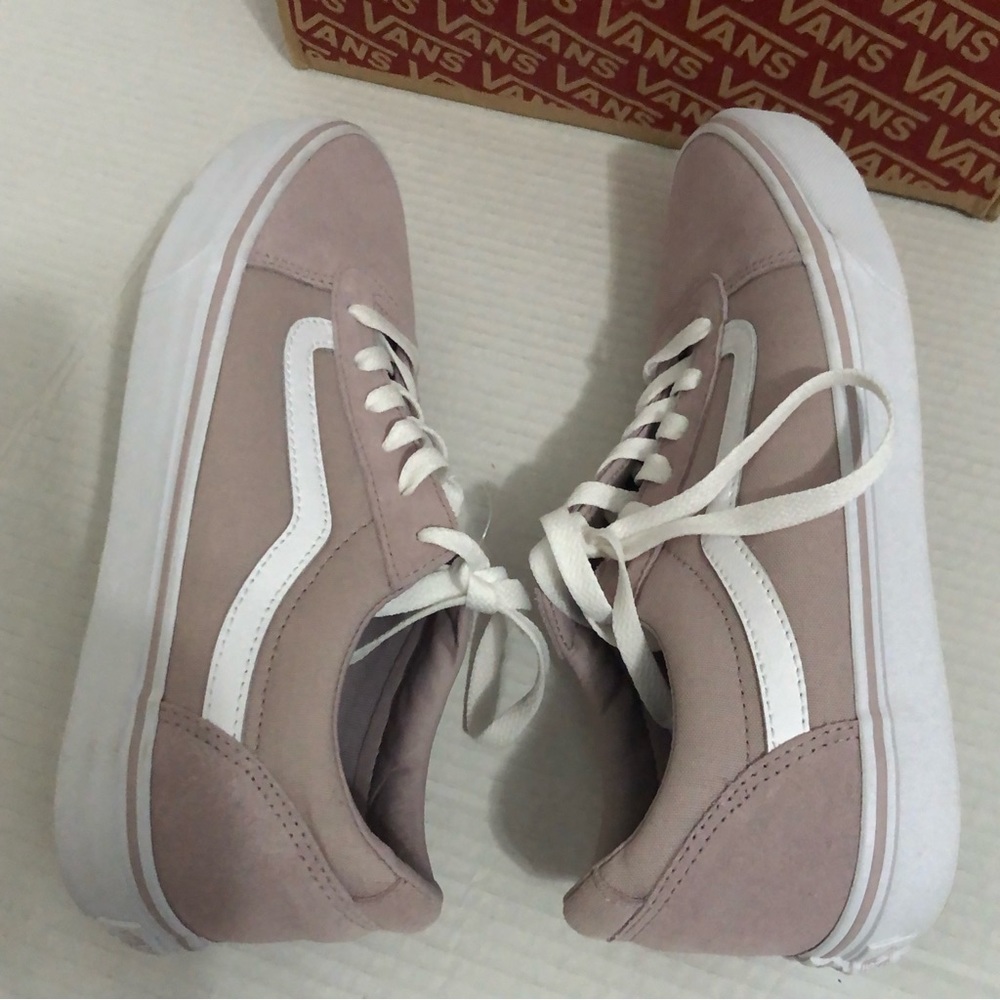 Vans Shoes Womens Size 10.5 Brand New Off The Wall Violet Ice Tie Casual Skater - Picture 6 of 10